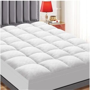 Mattress Topper King Size,Extra Thick Mattress Pad Cover,Cooling Pillow Top Matt